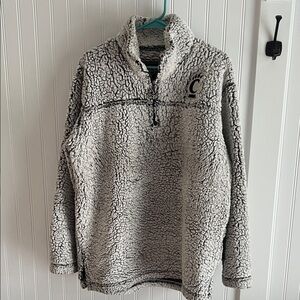 University of Cincinnati Boxercraft Black and White Sherpa Hoodie